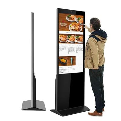 Wholesale 55 inch floor stand advertising kiosk wifi digital signage display advertisement player totem
