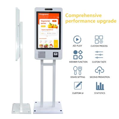 21.5 Inch Touch Screen Self Service Ordering Kiosk Payment Terminal Kiosk