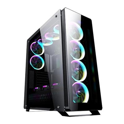 Hot Selling New Wholesale Full Tower Eatx Tempered Glass Transparent Pc Case Computer Cabinet Gaming Case